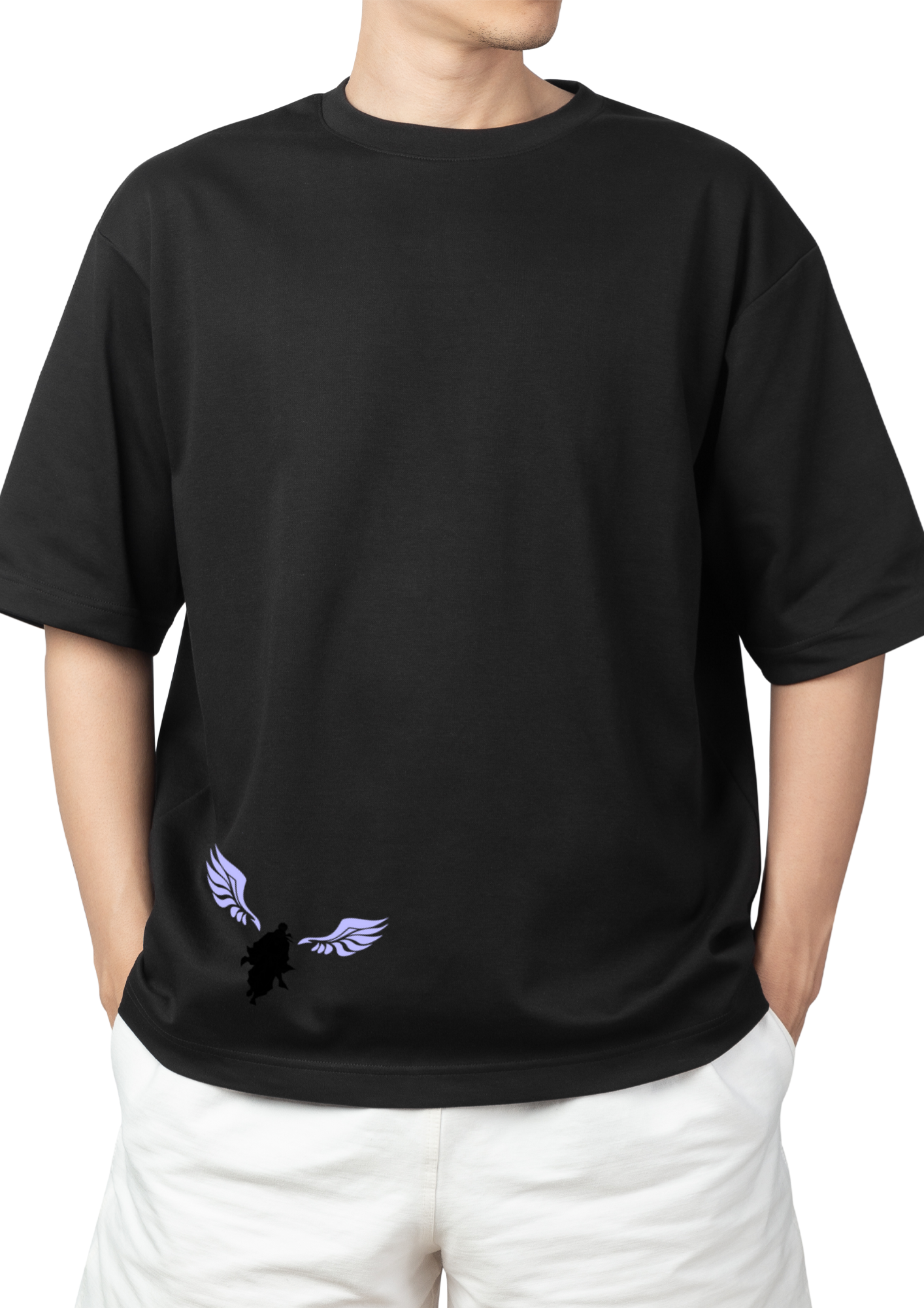 High Definition DTF Printed French Terry Cotton Tee
