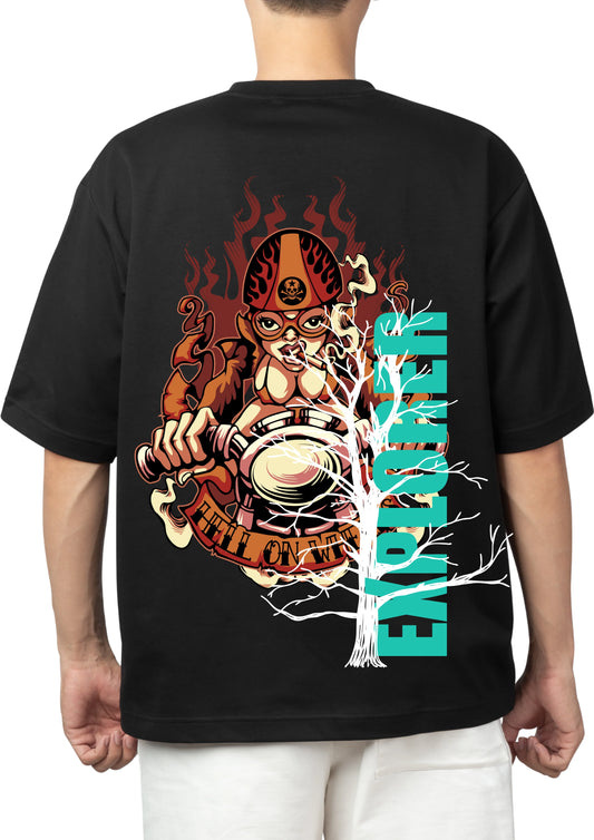 The Black Relic Tee | Heavy French Terry 240 GSM