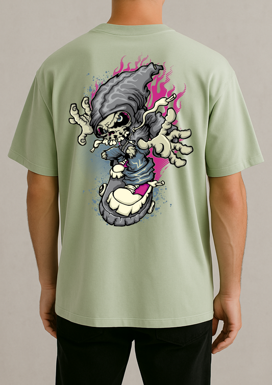 220 GSM Pale Green Cotton T-Shirt | Comfort Meets Premium Quality