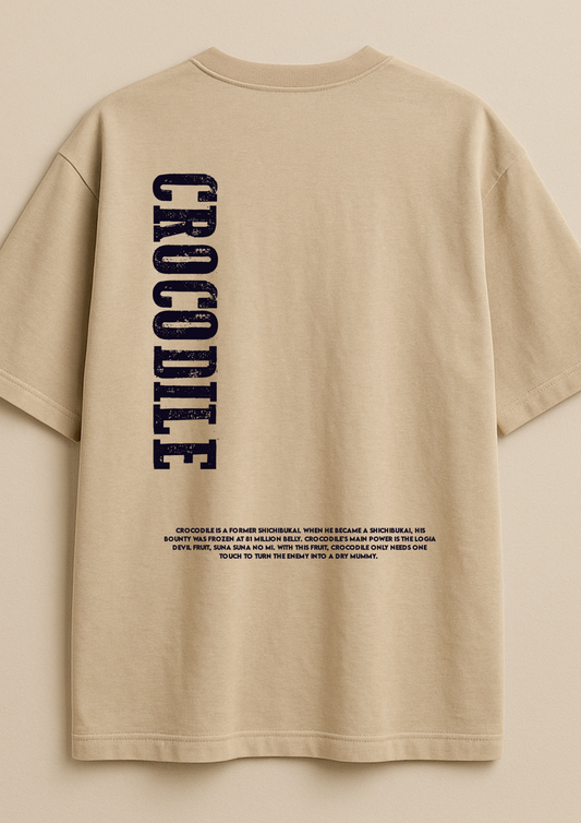 Oversized 240 GSM Beige Tee | Built Different