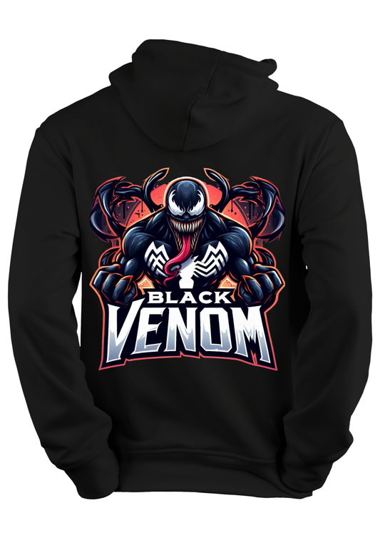 The perfect balance of comfort and style — this premium black hoodie brings heat to your streetwear lineup with next-gen DTF prints.