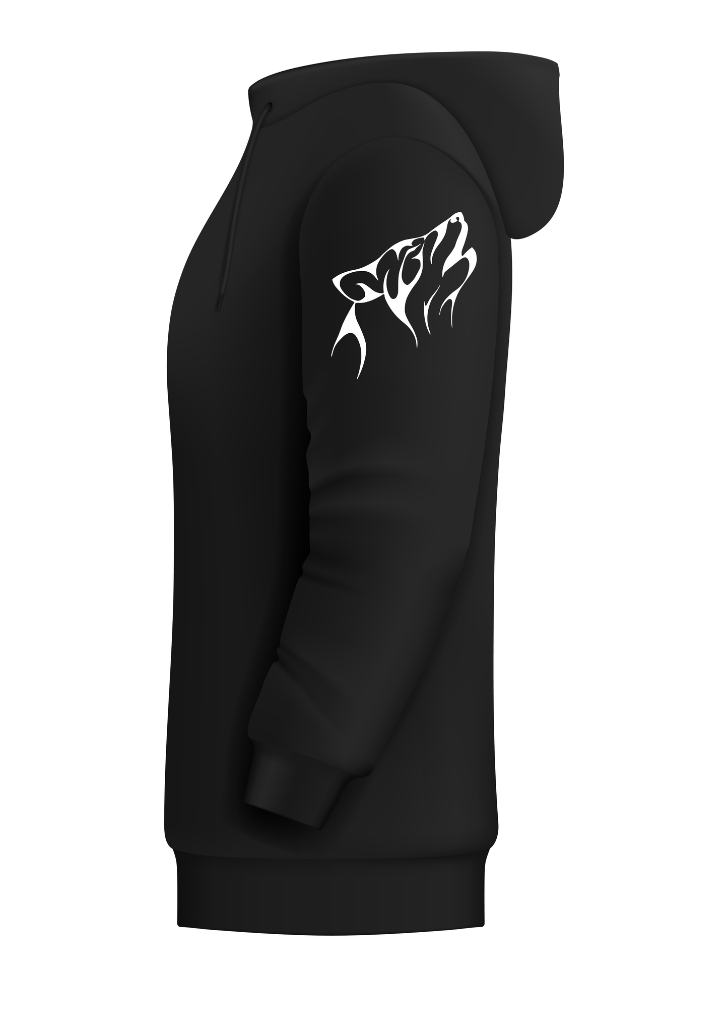 The perfect balance of comfort and style — this premium black hoodie brings heat to your streetwear lineup with next-gen DTF prints.