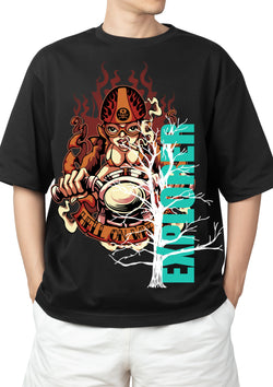 The Black Vanguard Tee | Heavy French Terry 240 GSM