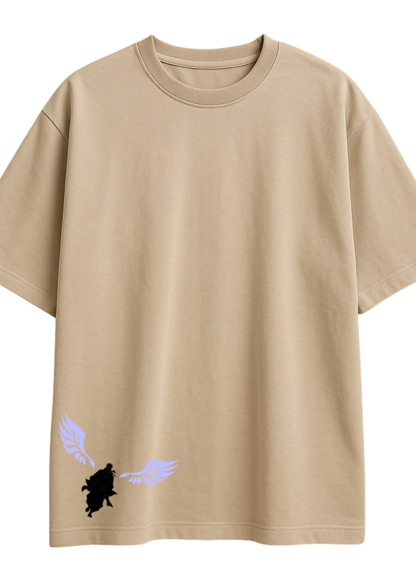 Luxury Oversized French Terry Cotton Bio-Wash Tee