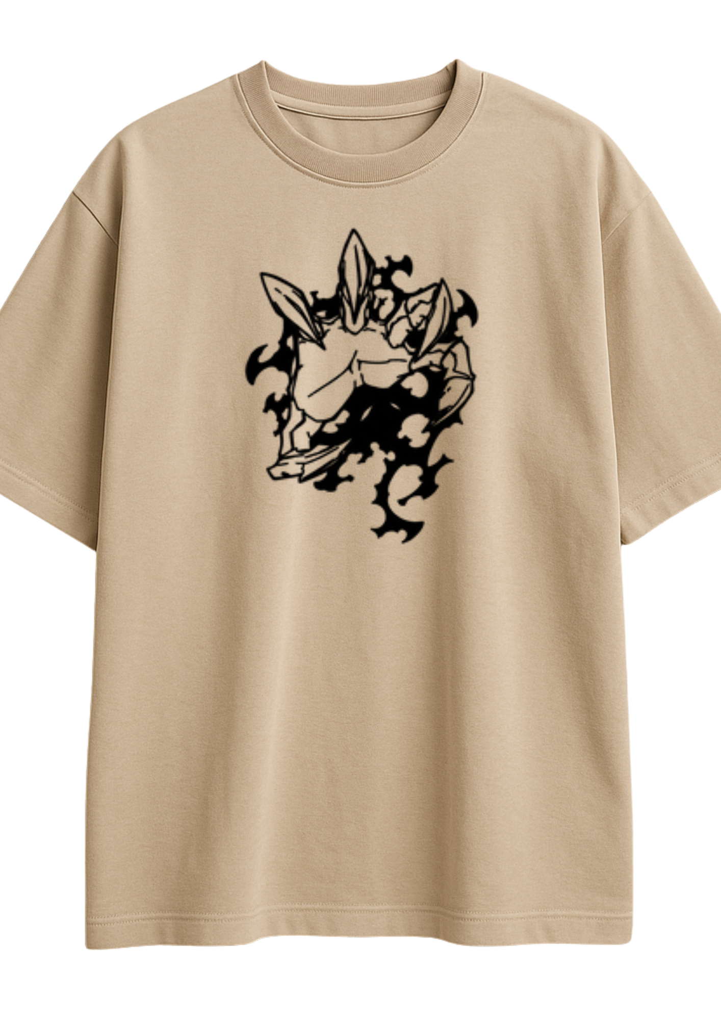 High Definition DTF Printed French Terry Cotton Tee