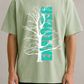 220 GSM Pale Green Cotton T-Shirt | Durable & Stylish with DTF Print