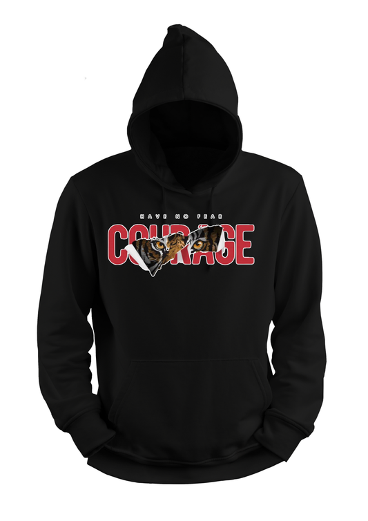 Premium Black Hoodie 370 GSM | Heavy Cotton Fleece | DTF Printed Design