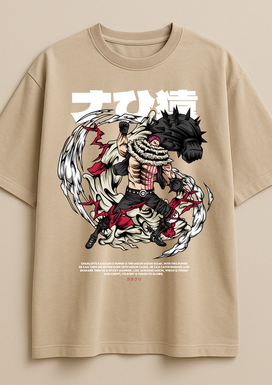 Oversized 240 GSM Beige Tee | Built Different
