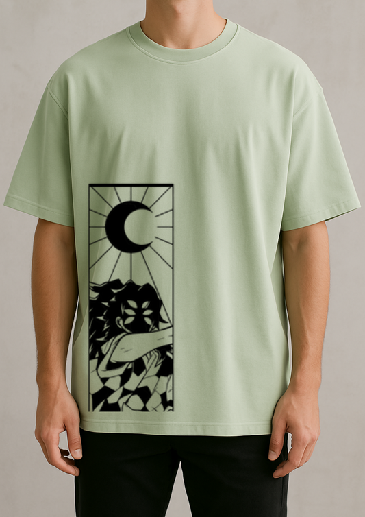 Premium DTF Printed French Terry Cotton Oversized Tee