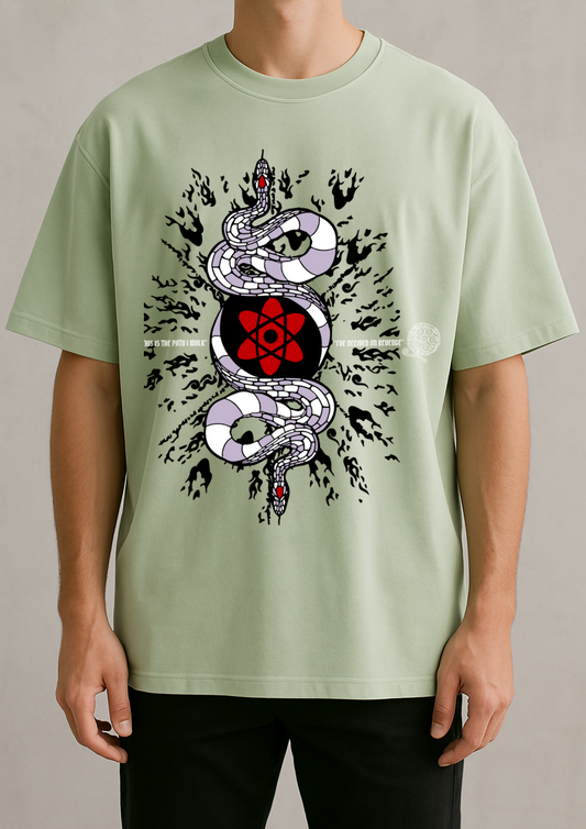 Premium Oversized French Terry Cotton Tee with DTF Print