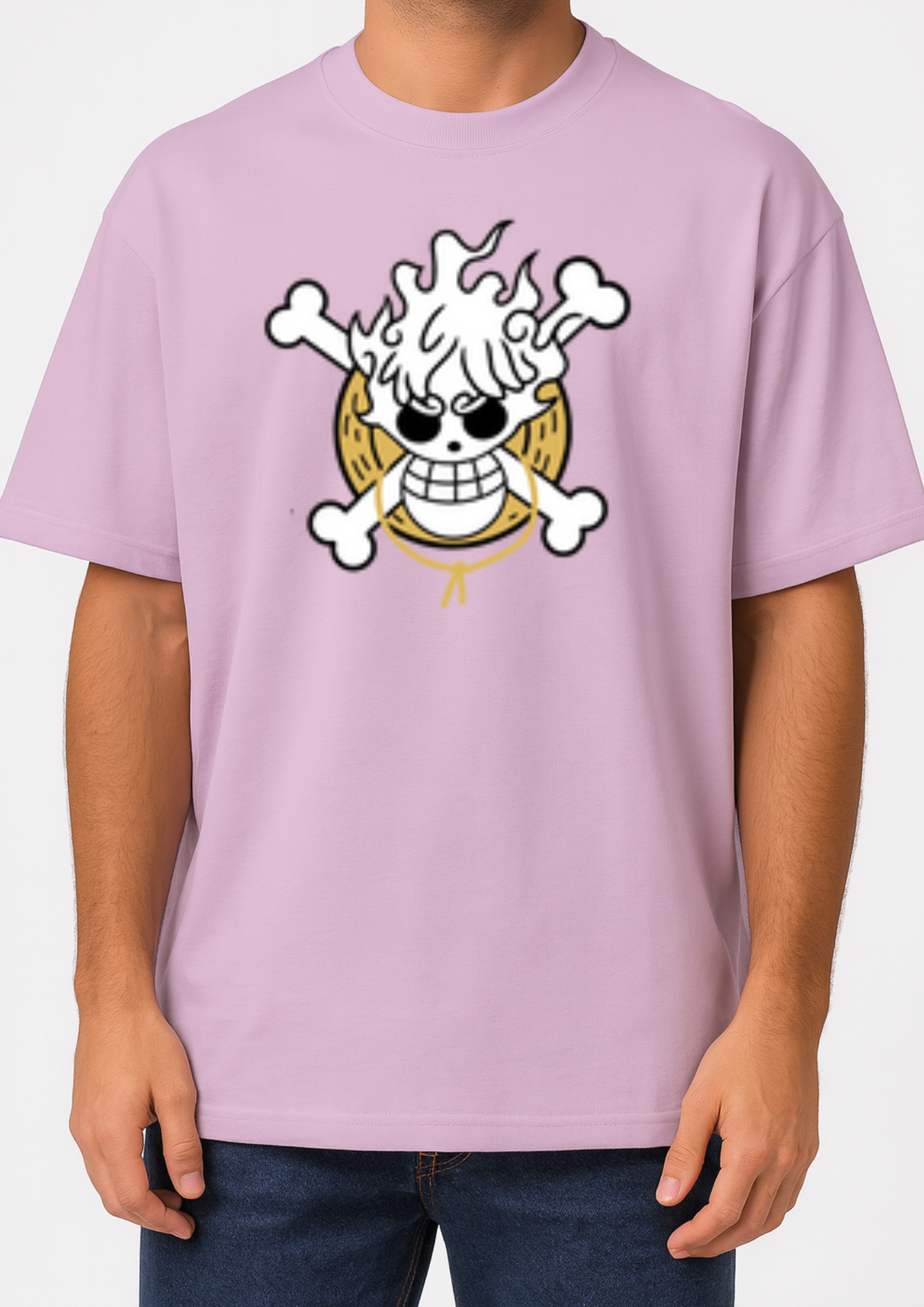 Premium Bio-Wash Cotton French Terry Oversized T-Shirt