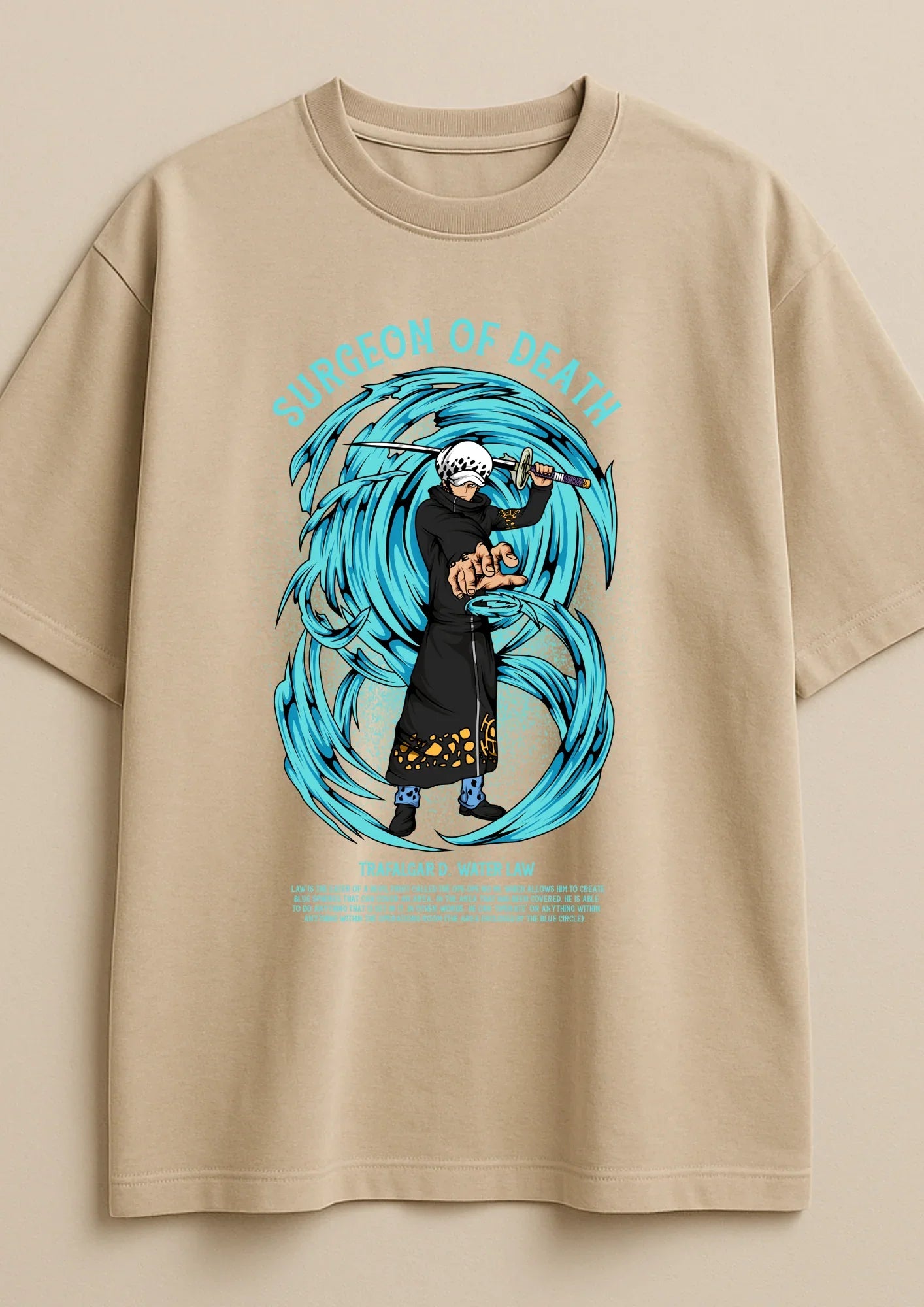 Oversized Beige Tee | Heavy French Terry 240 GSM