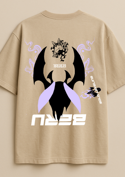 Luxury Oversized French Terry Cotton Bio-Wash Tee