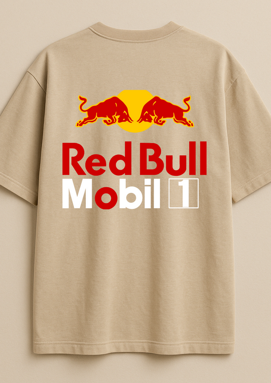 Red Bull Oversized T-Shirt | 240 GSM Heavy Cotton | Premium Streetwear