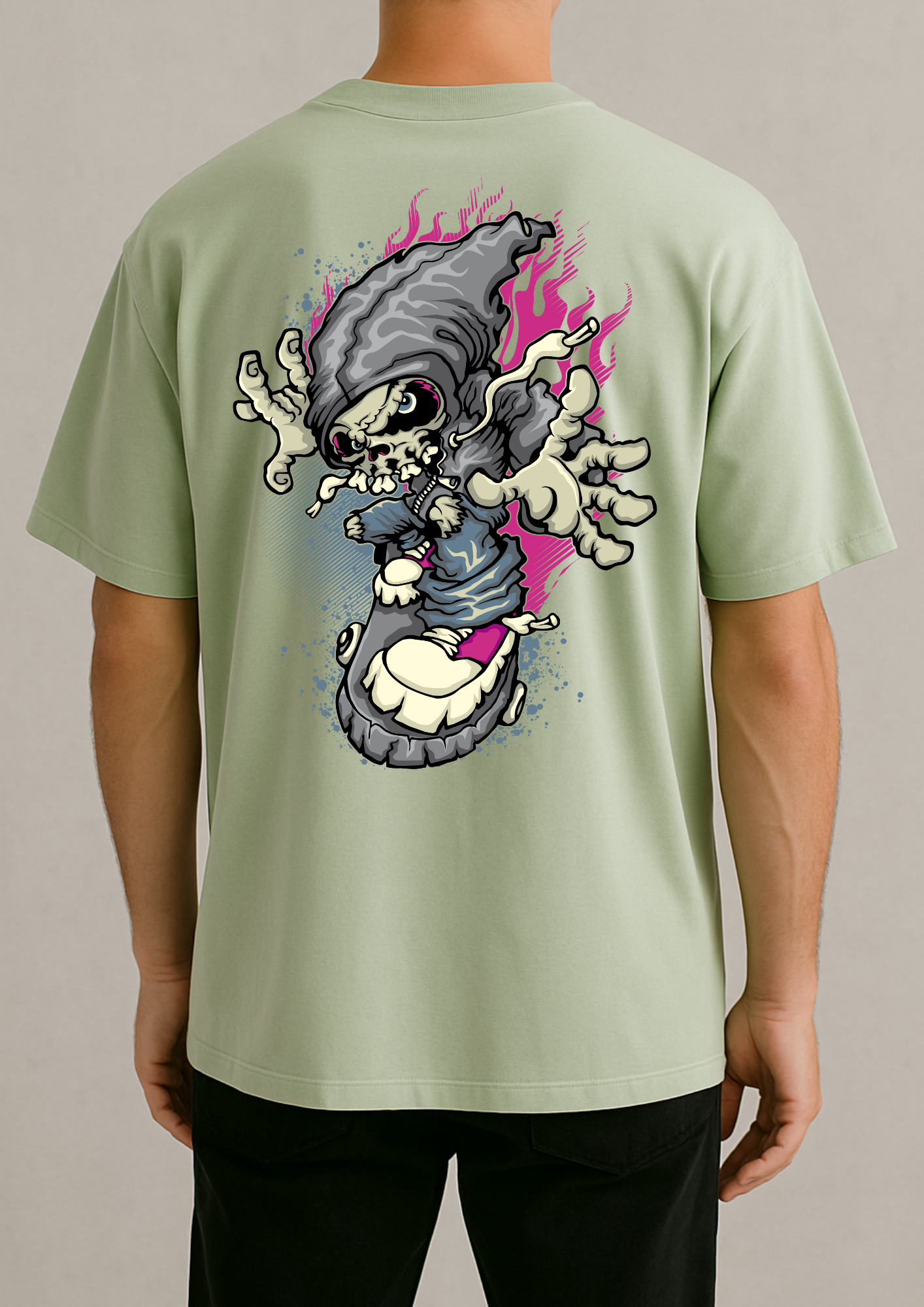 220 GSM Pale Green Cotton T-Shirt | Comfort Meets Premium Quality