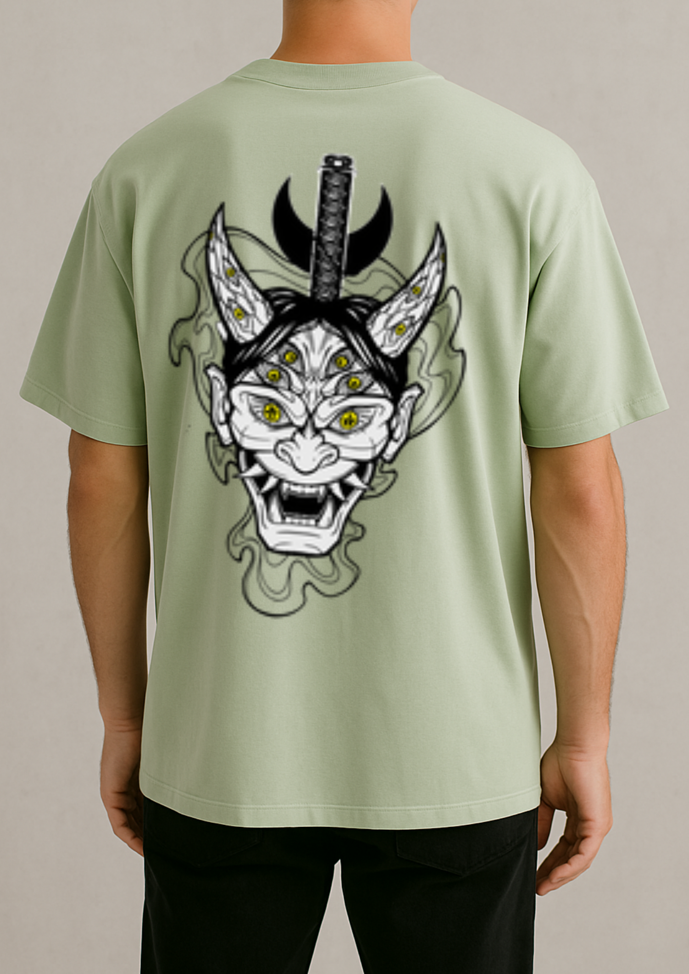 Premium DTF Printed French Terry Cotton Oversized Tee