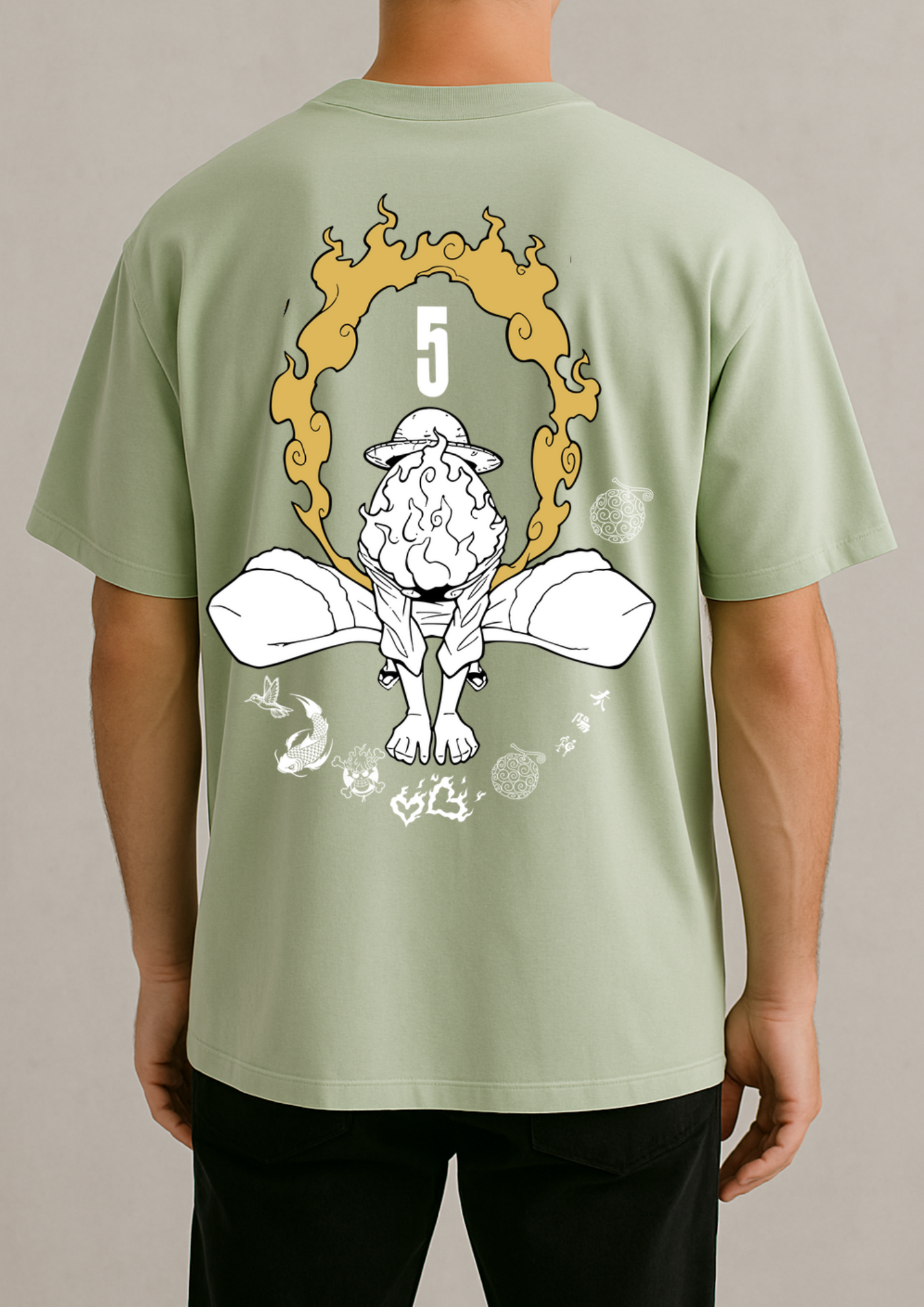 Luxury French Terry Cotton T-Shirt with DTF Print