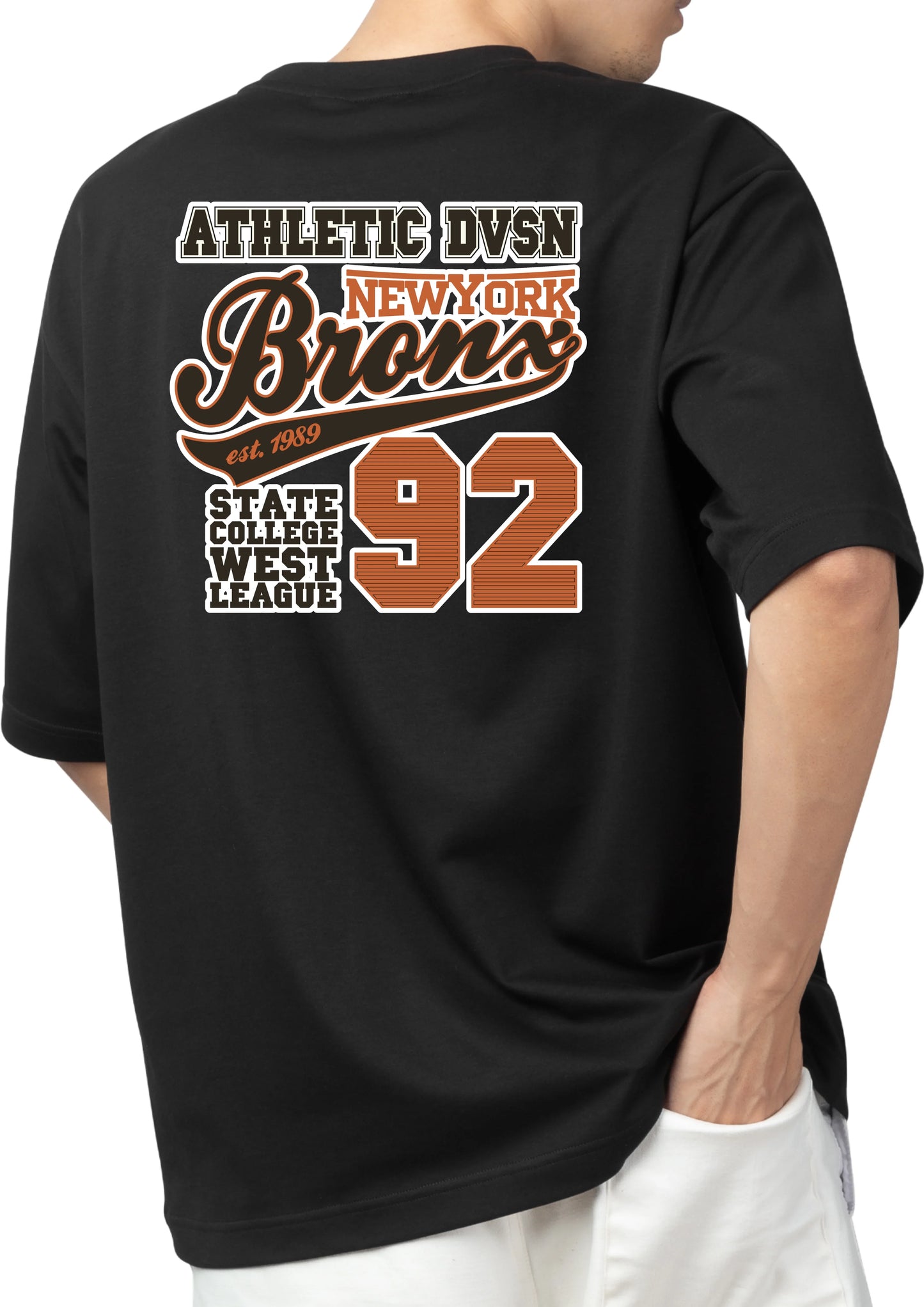 The Black Statement Tee | Heavy French Terry 240 GSM