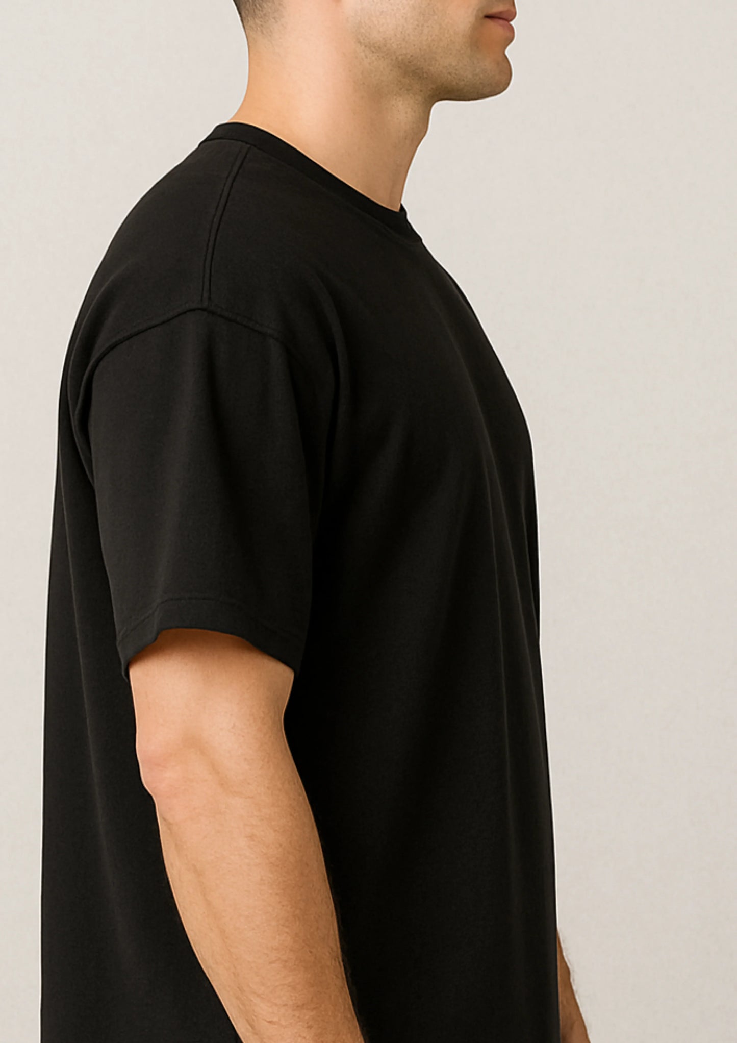 The Black Relic Tee | Heavy French Terry 240 GSM