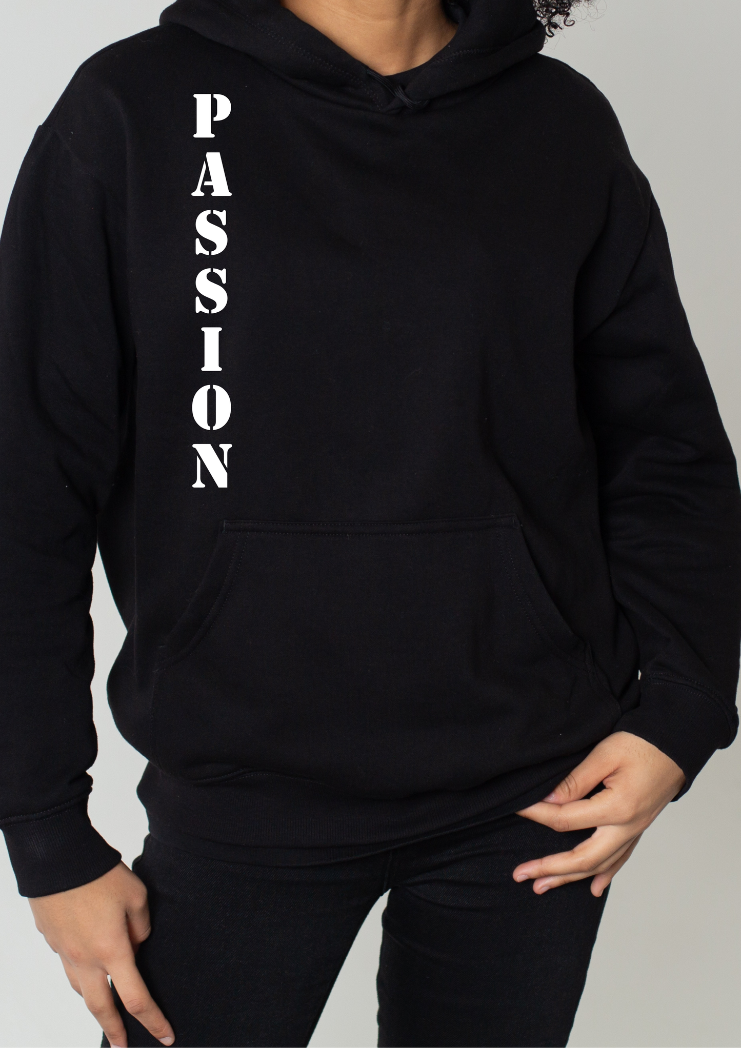 The perfect balance of comfort and style — this premium black hoodie brings heat to your streetwear lineup with next-gen DTF prints.