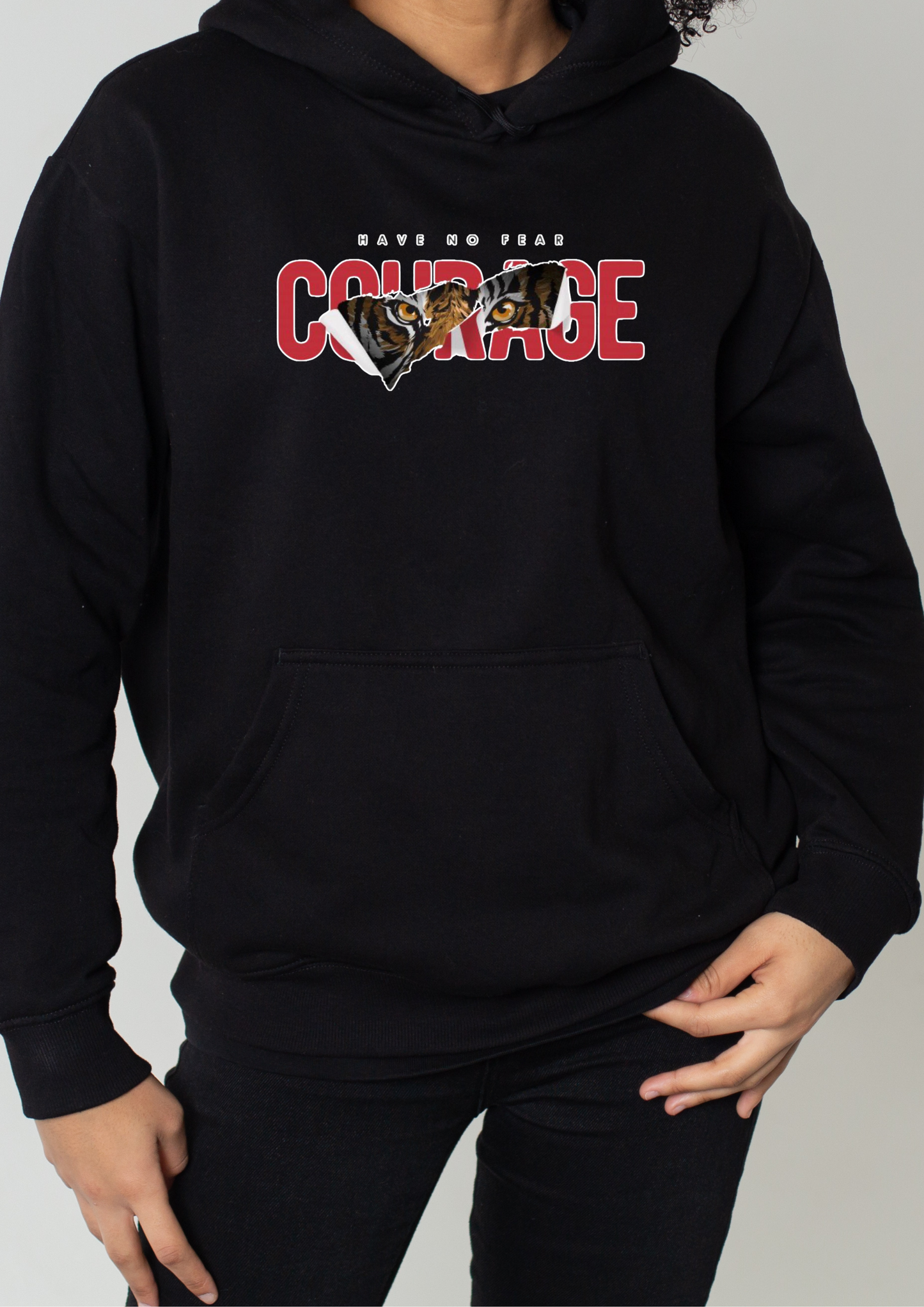 Premium Black Hoodie 370 GSM | Heavy Cotton Fleece | DTF Printed Design