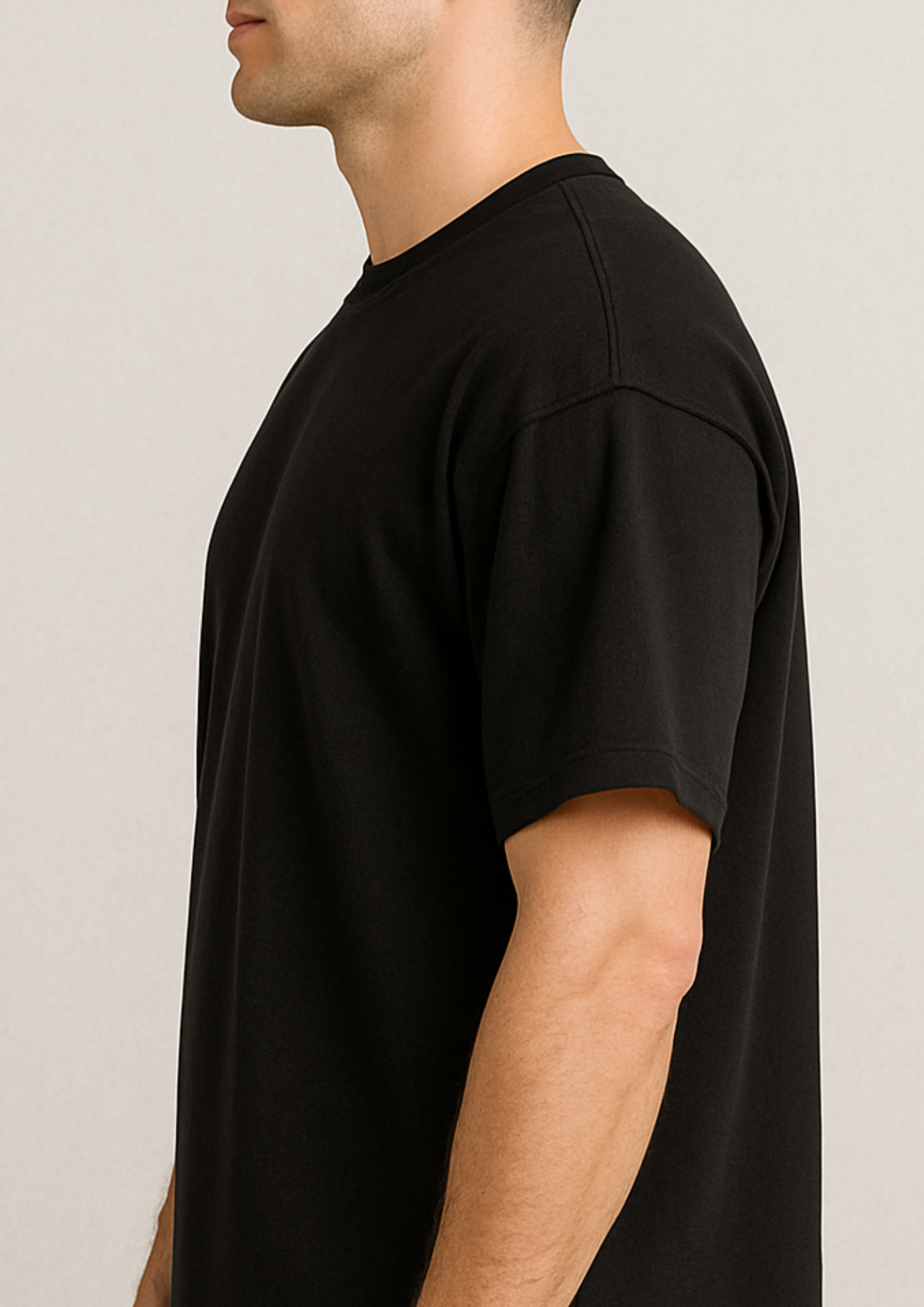 High Definition DTF Printed French Terry Cotton Tee