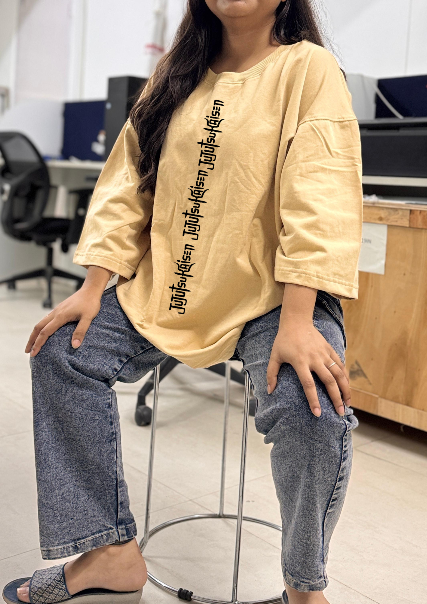 Luxury Oversized French Terry Cotton T-Shirt – Premium Finish