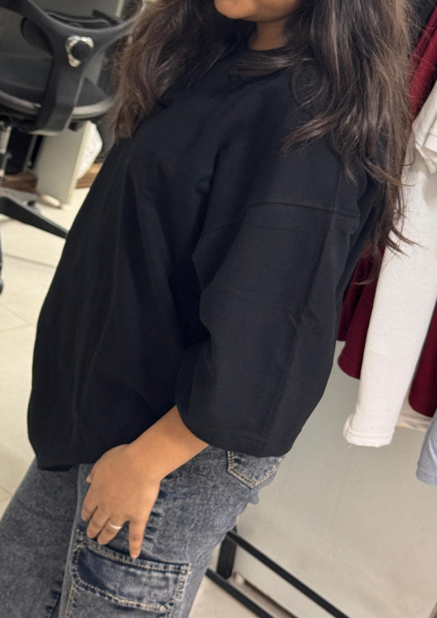 Oversized Heavy Cotton French Terry T-Shirt – Premium Look
