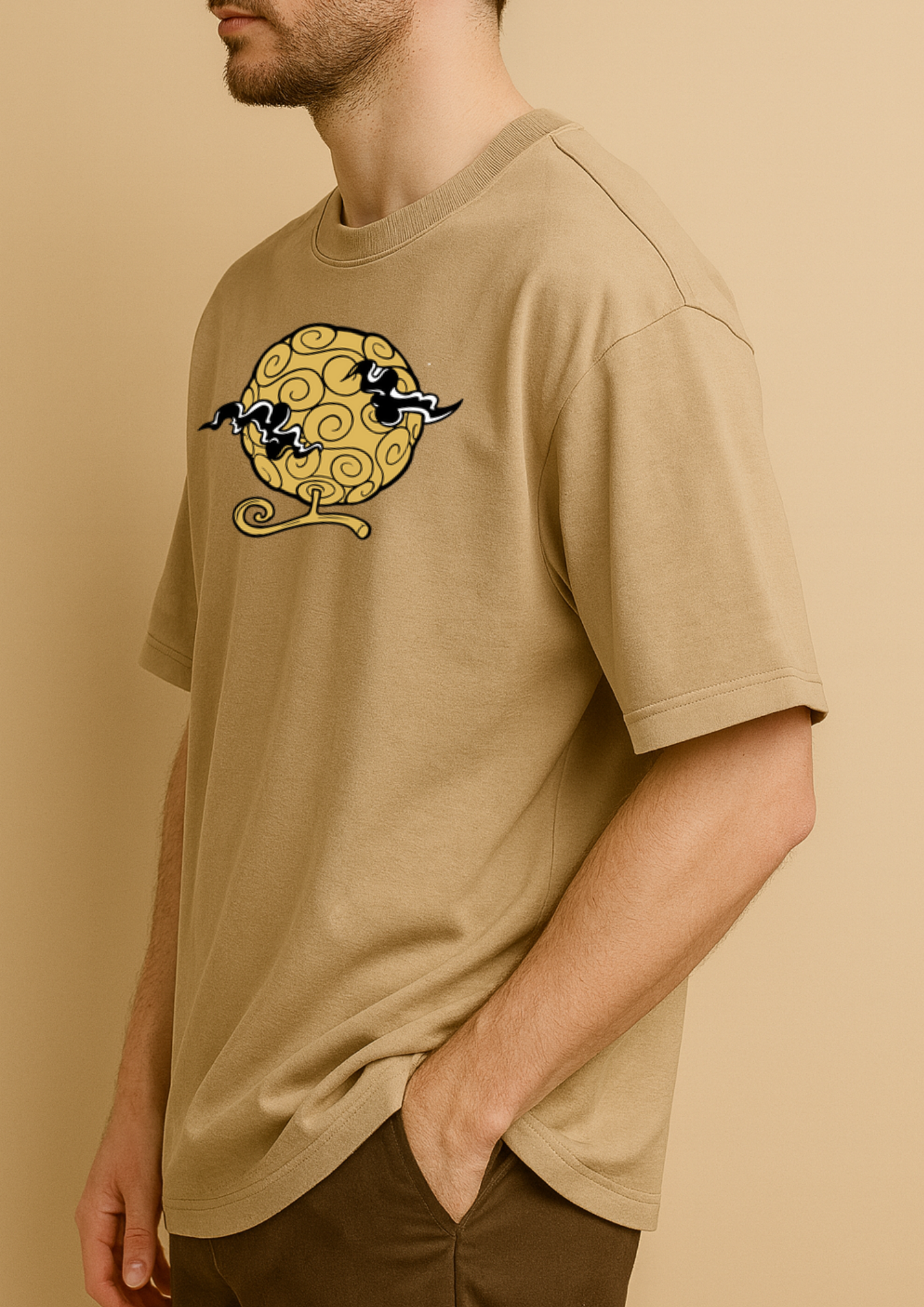 High Definition DTF Printed French Terry Cotton Tee